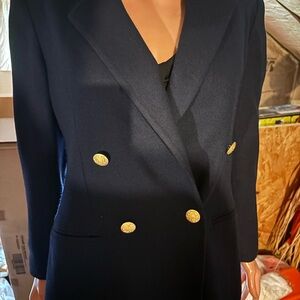Women’s Requirements Navy Blazer with Gold Buttons Size 10P